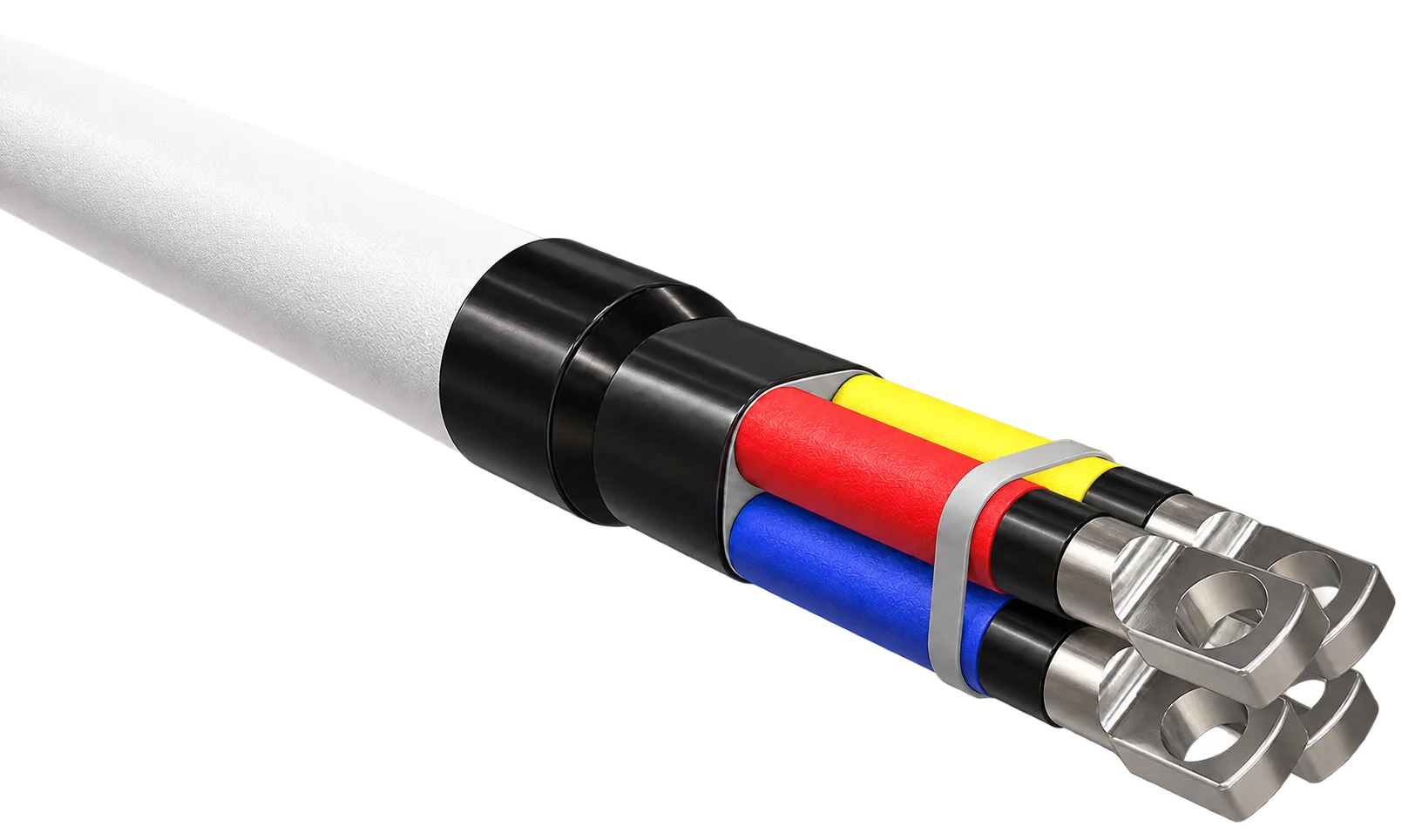 Концевые термоусаживаемые муфты ELOX ЕК внутренней установки с наконечником для силовых кабелей